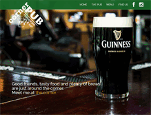 Tablet Screenshot of cornerpubcharlotte.com